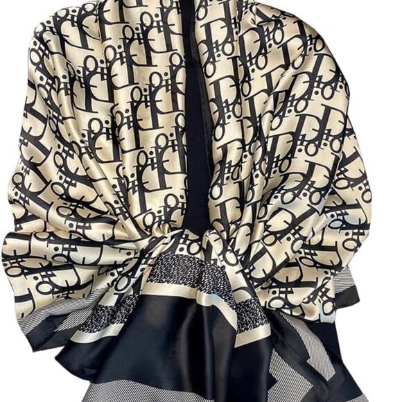 Fashionable 100% Silk Summer Scarf - 70x33 for Year-Round Style - Picture 1 of 6